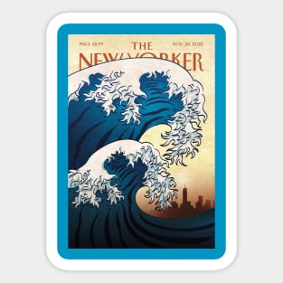 Big Wave The New Yorker Magazine Sticker